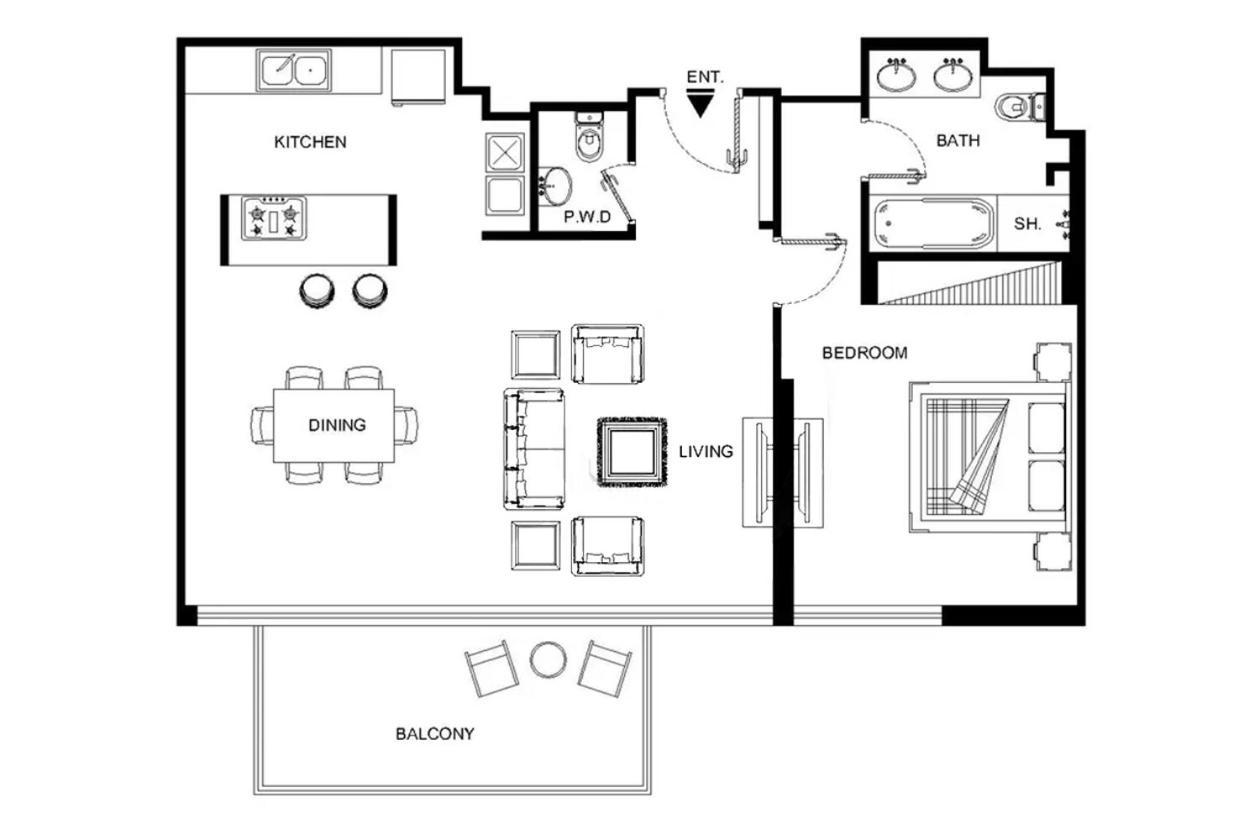Lux - The Bluewater Island Suite Dubái Exterior foto